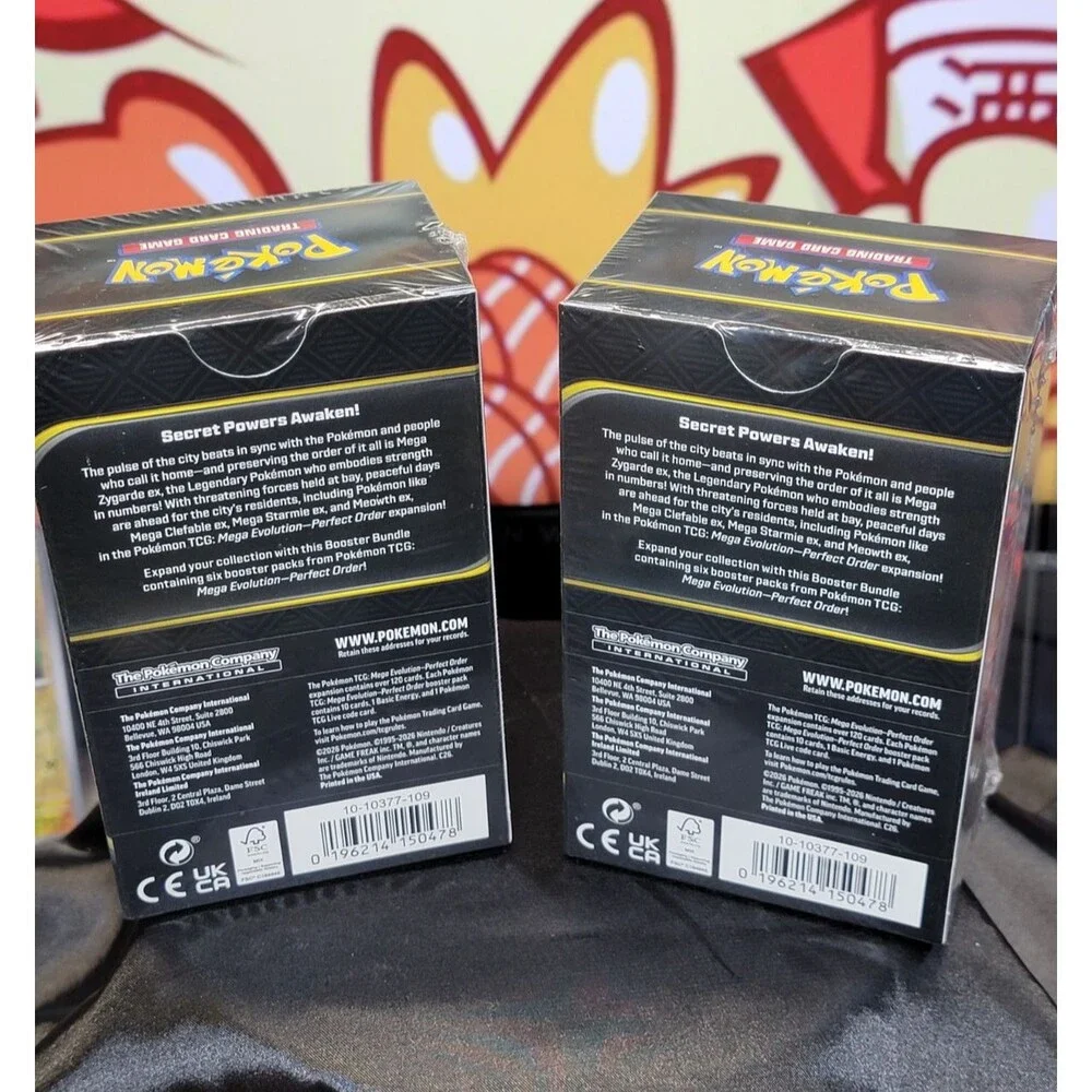 Pokemon TCG Mega Evolution Perfect Order Booster Bundles New Sealed Set of 2